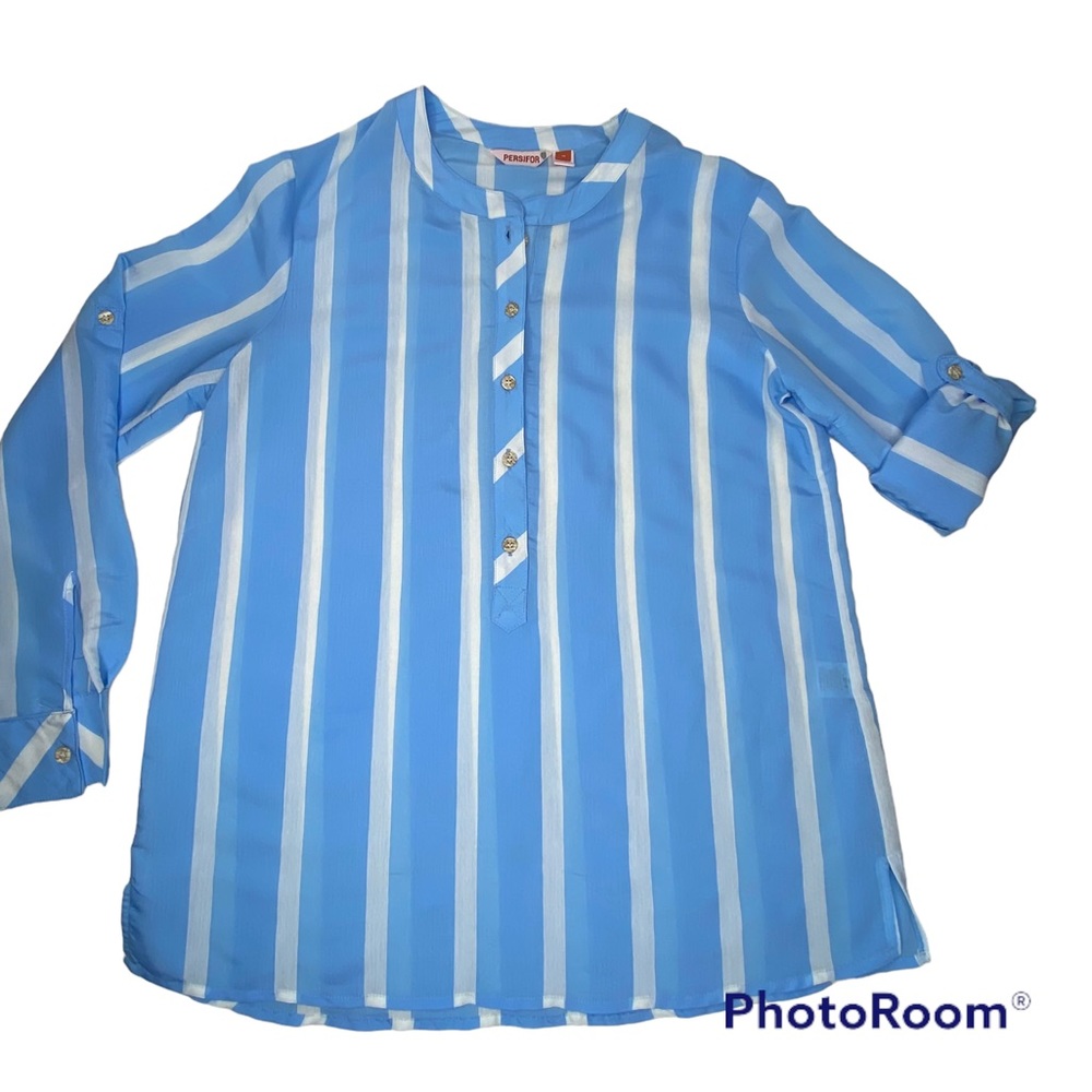 Persifor shirt Medium 3/4 button front